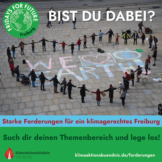 Starke Forderungen für ein klimagerechtes Freiburg